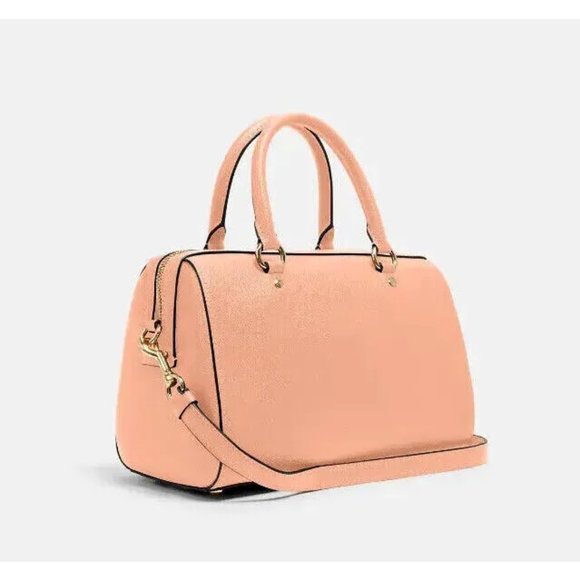 New Coach 79946 Rowan Satchel Crossgrain Leather Faded Blush - Picture 4 of 4